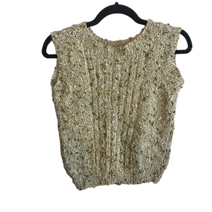 Handknit Pullover Sleeveless Sweater Vest Women’s